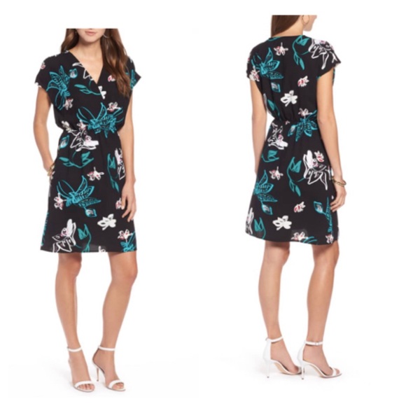 faux wrap dress nordstrom